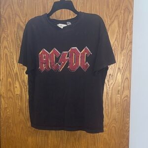 H&M Black T-Shirt with Red and Yellow Graphic